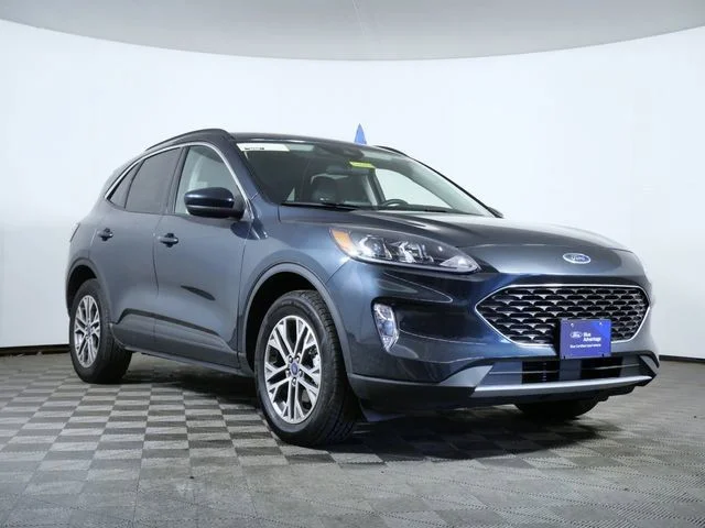 Certified Used 2022 Blue Ford SEL image 1