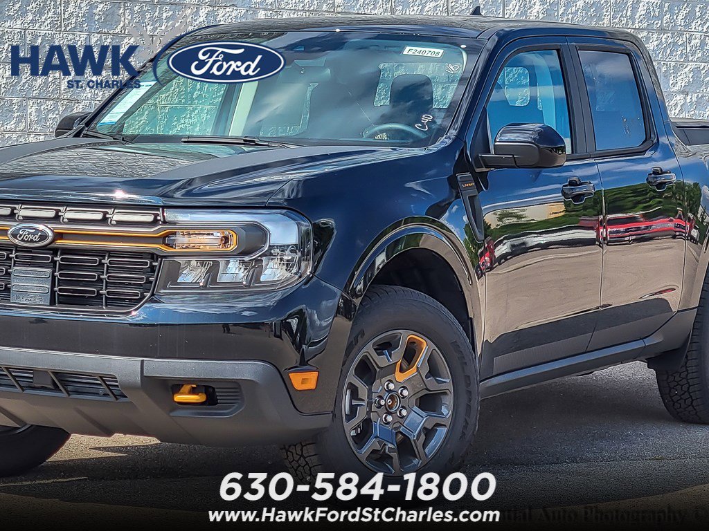 Used 2024 Shadow Black Ford LARIAT Advanced image 2