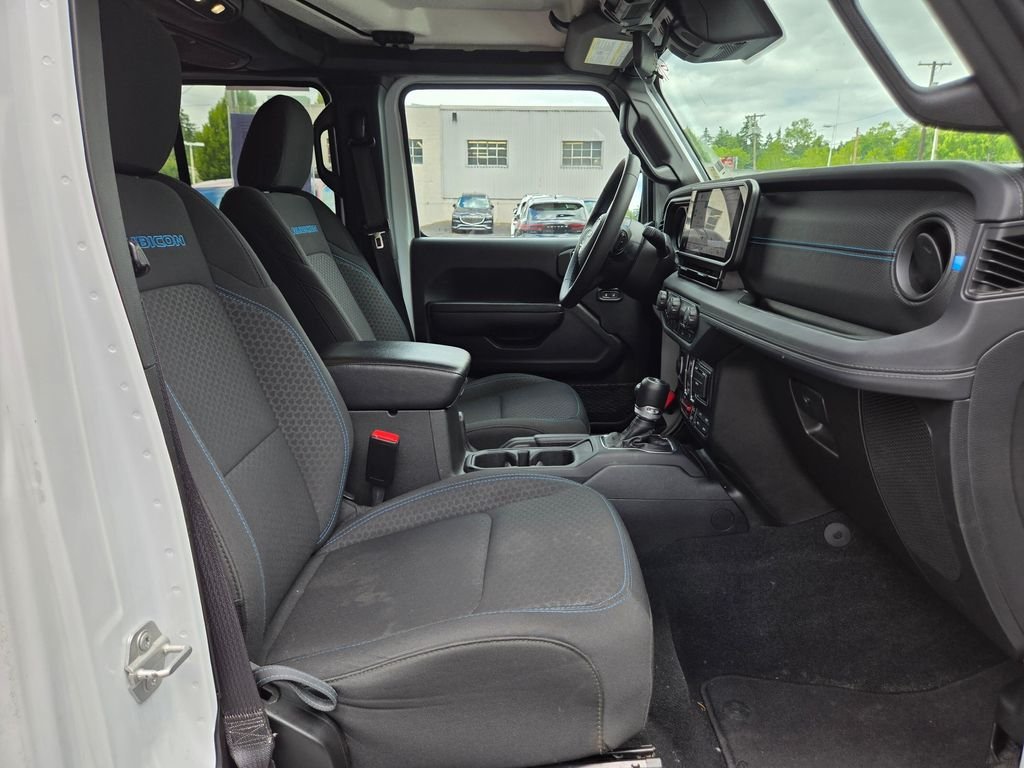 Used 2024 Bright White Clearcoat Jeep Rubicon 4xe image 11
