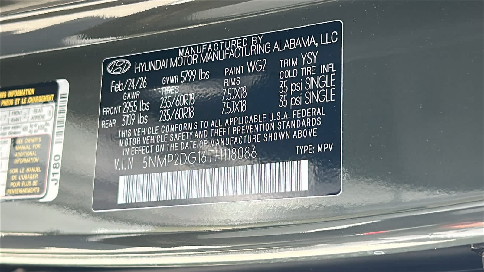 New 2026 Rockwood Green Hyundai SEL image 30