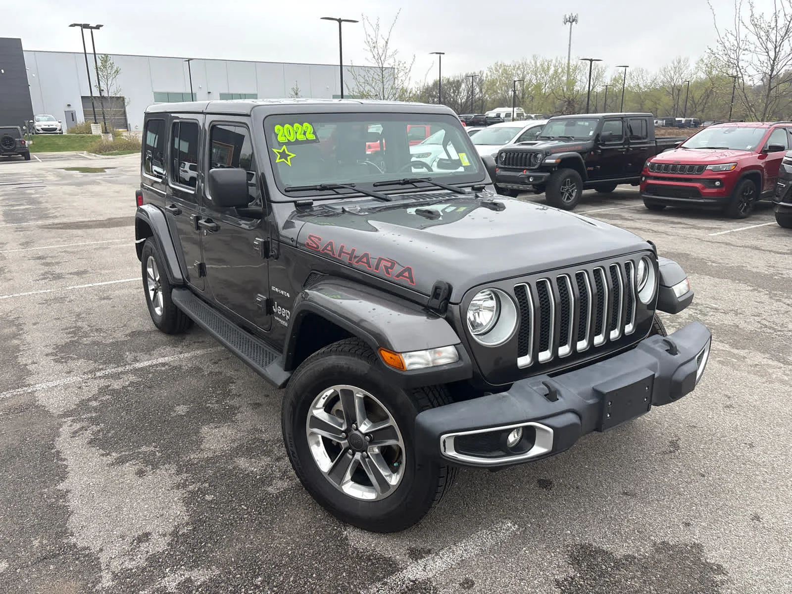 Used 2022 Jeep Wrangler Unlimited Sahara with VIN 1C4HJXEN8NW122915 for sale in Kansas City