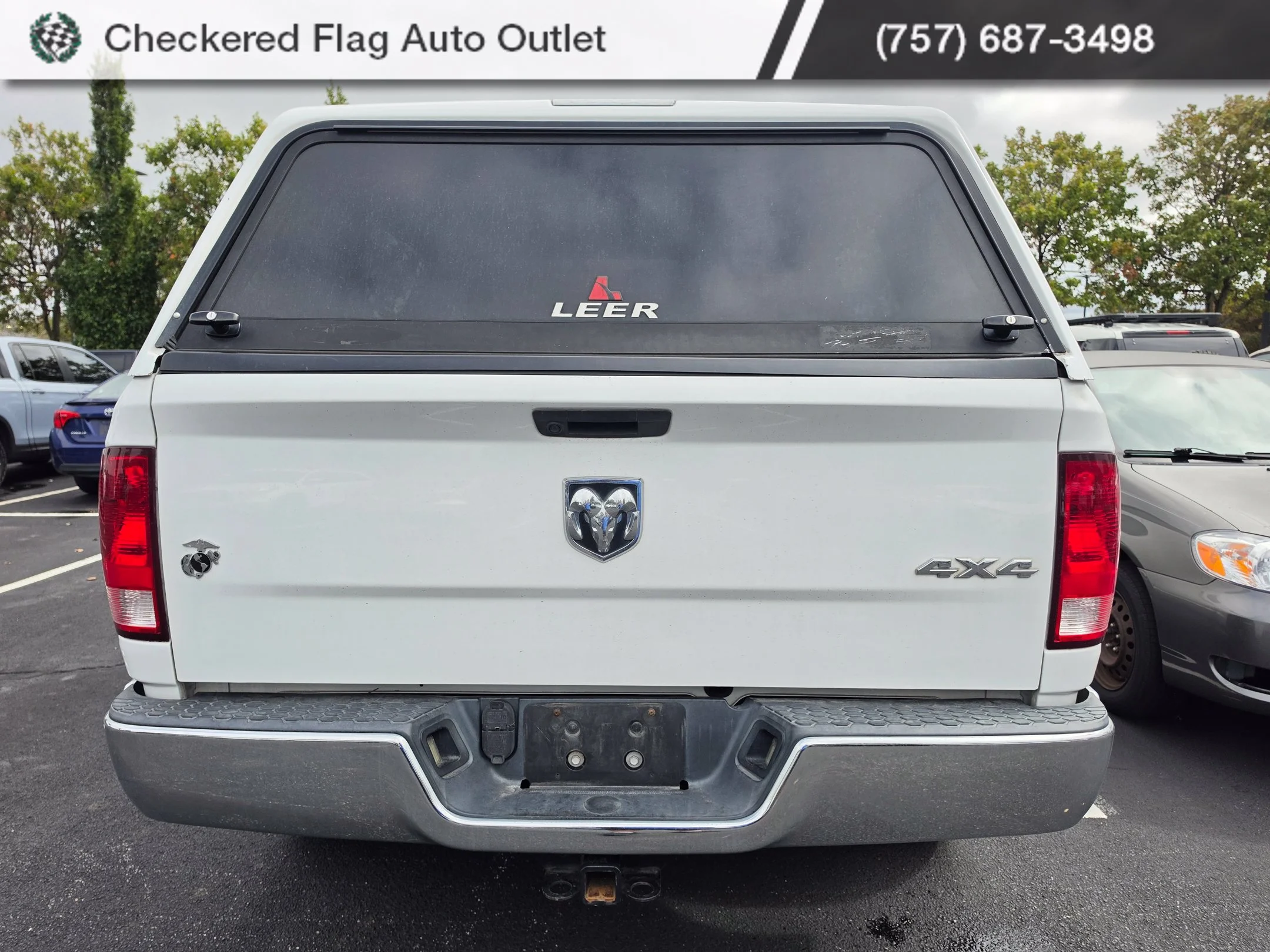 Used 2019 Bright White Clearcoat Ram SLT image 5