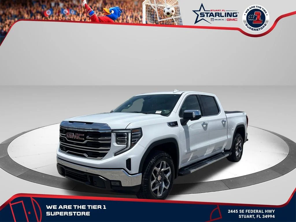 New 2026 Summit White GMC SLT image 1