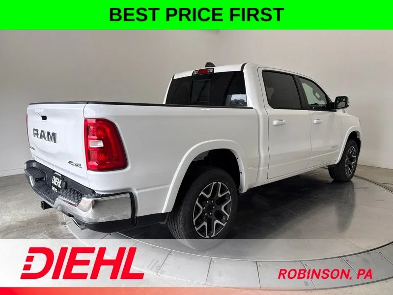 New 2026 Bright White Clear-Coat Exterior Paint RAM Laramie image 7