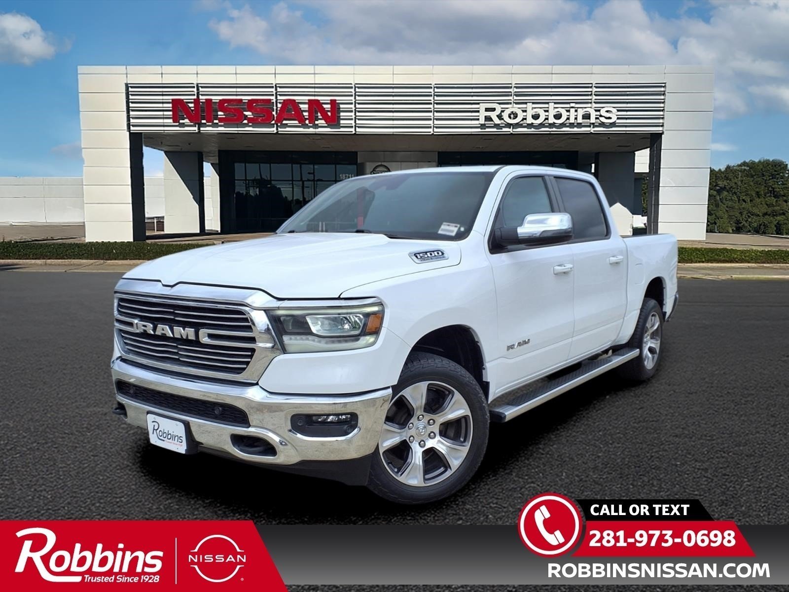 2023 Ram 1500 Laramie White at Robbins Nissan