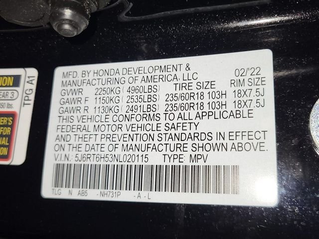 Used 2022 Crystal Black Pearl Honda EX image 16