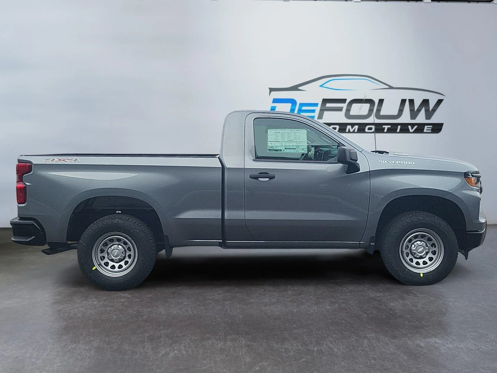 Used 2026 STERLING GRAY METALLIC CHEVROLET 4WD REG CAB 126" WORK TRU image 2