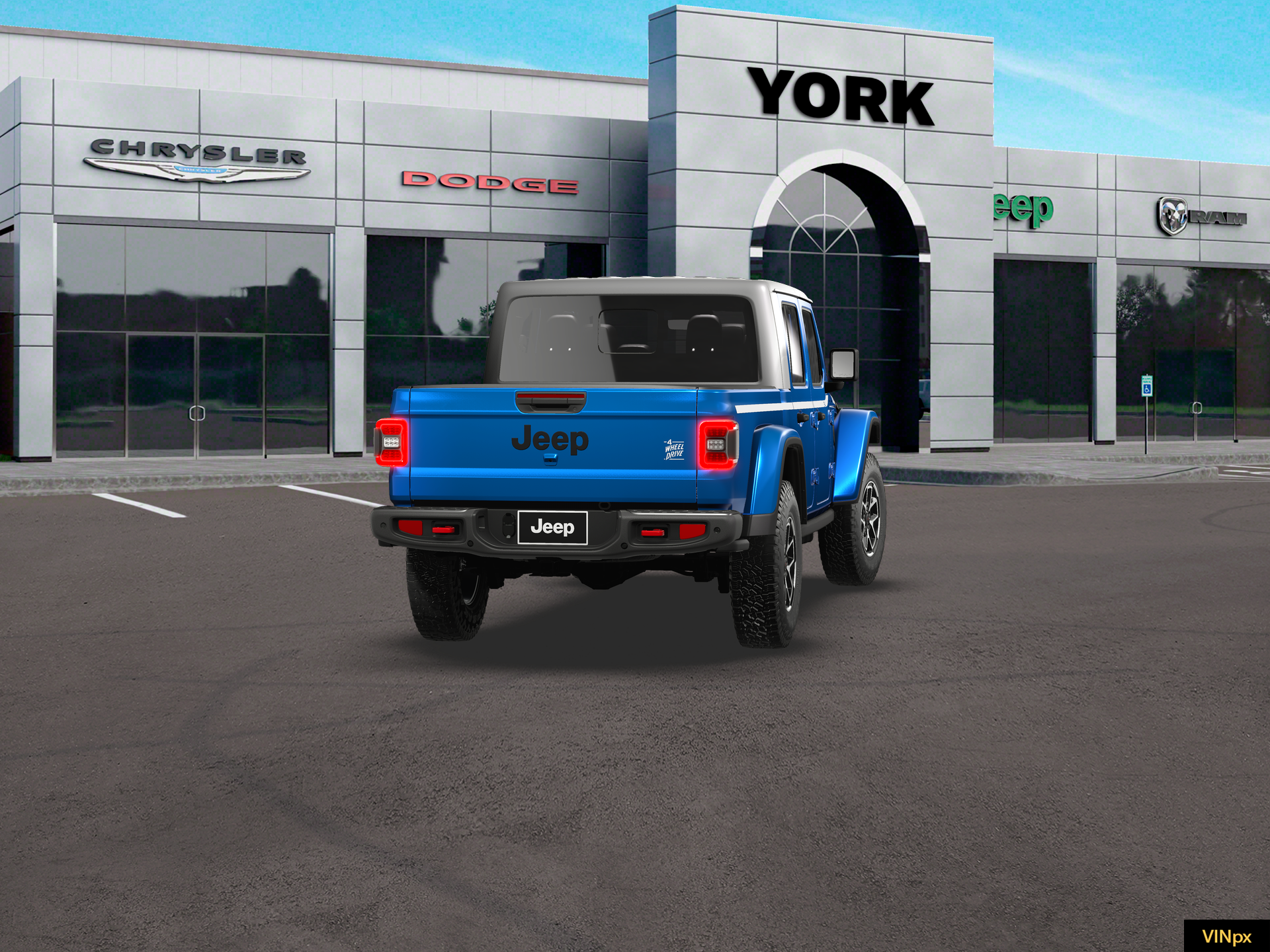New 2026 Hydro Blue Pearl-Coat Exterior Paint Jeep Rubicon image 26