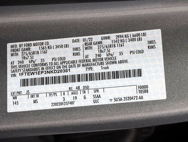 Used 2022 Silver Ford XLT image 32