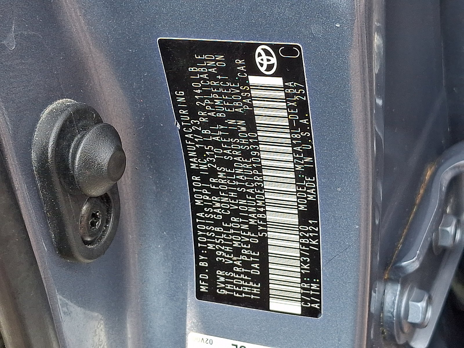 Used 2024 Blue Toyota LE image 25