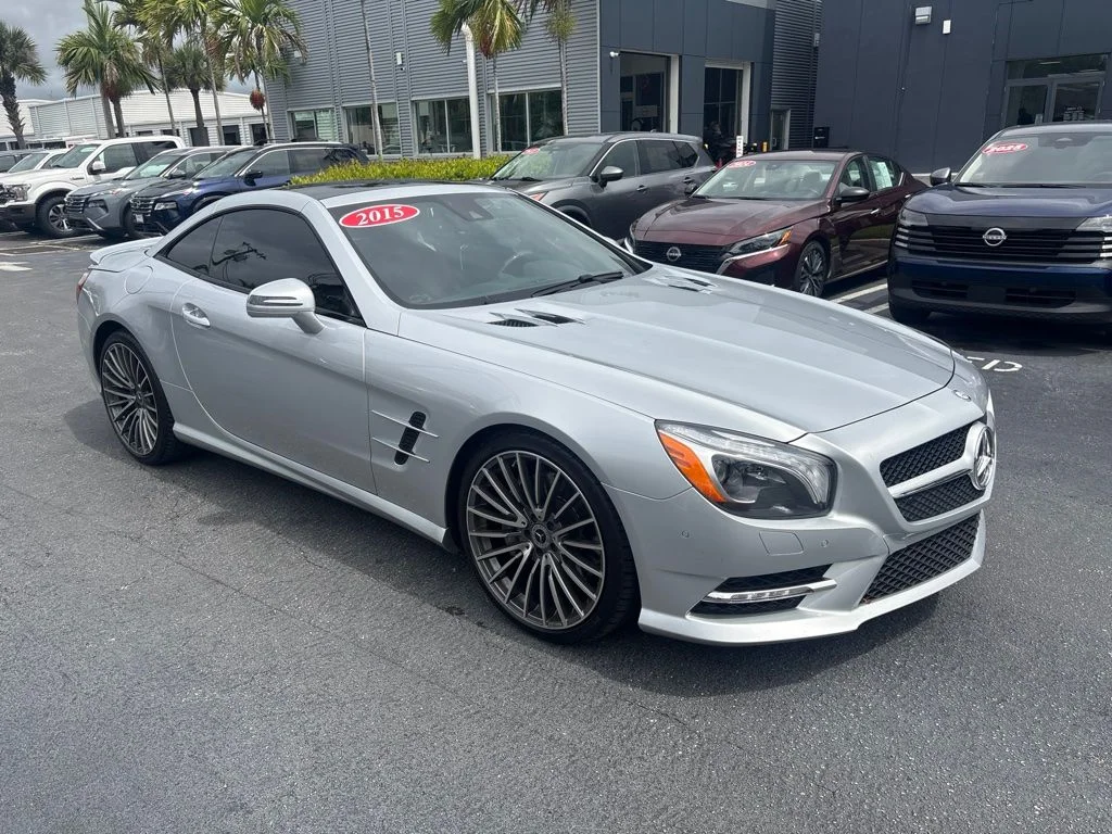 Used 2015 Silver Mercedes-Benz SL 400 Roadster image 1