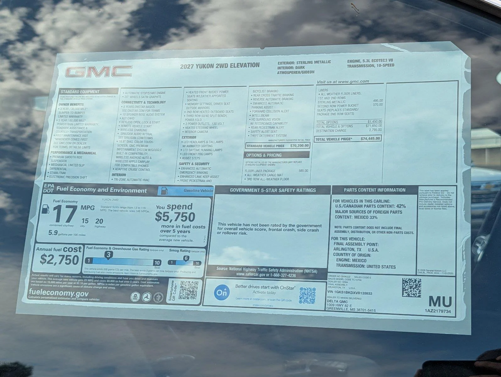 New 2027 Sterling Metallic GMC Elevation image 37