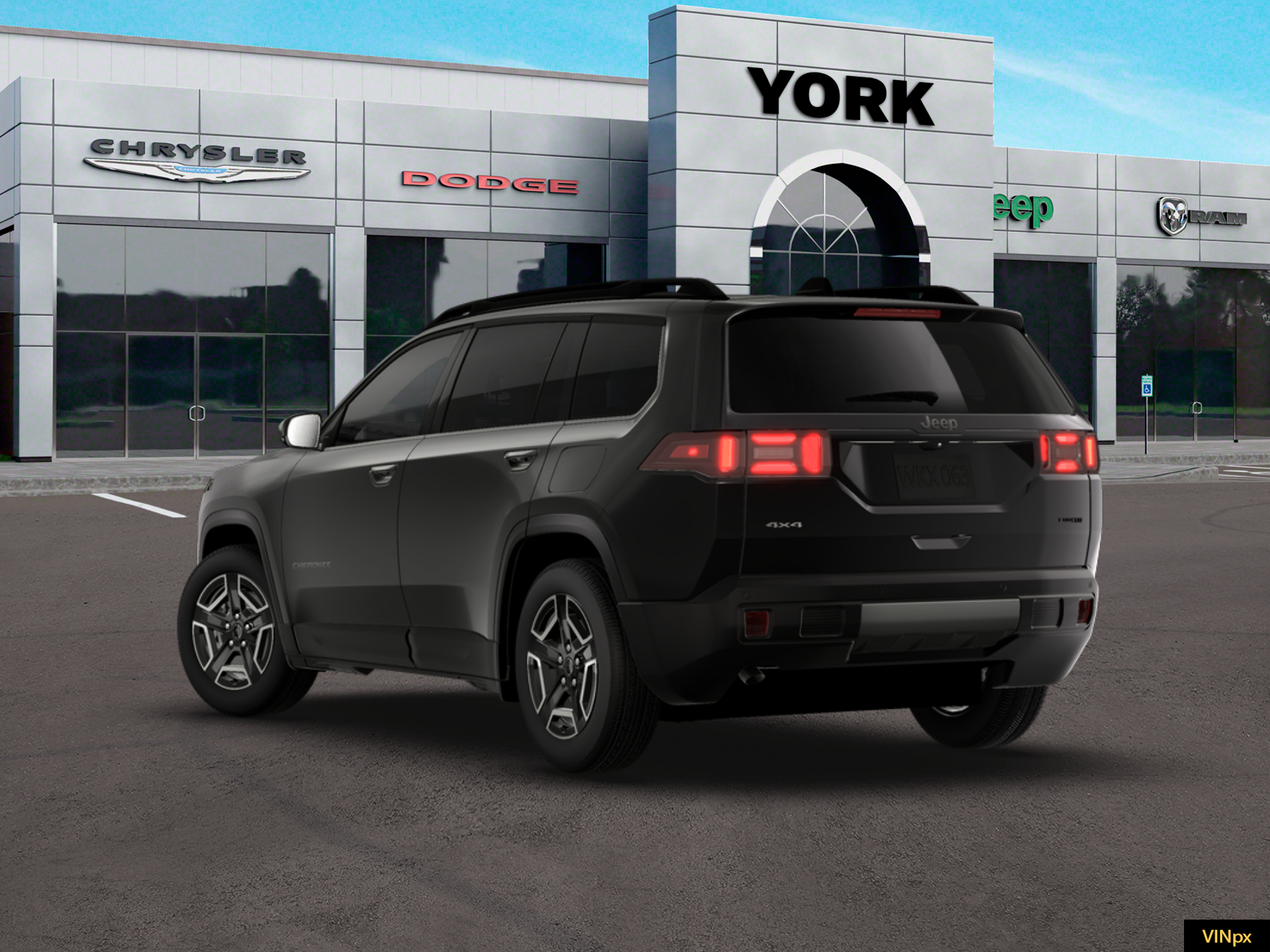New 2026 Diamond Black Crystal Pearlcoat Jeep Laredo image 5