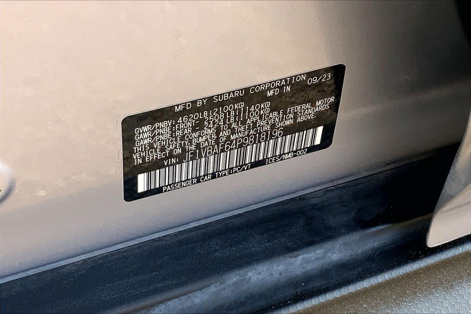 Used 2023 Ice Silver Metallic Subaru Premium image 37
