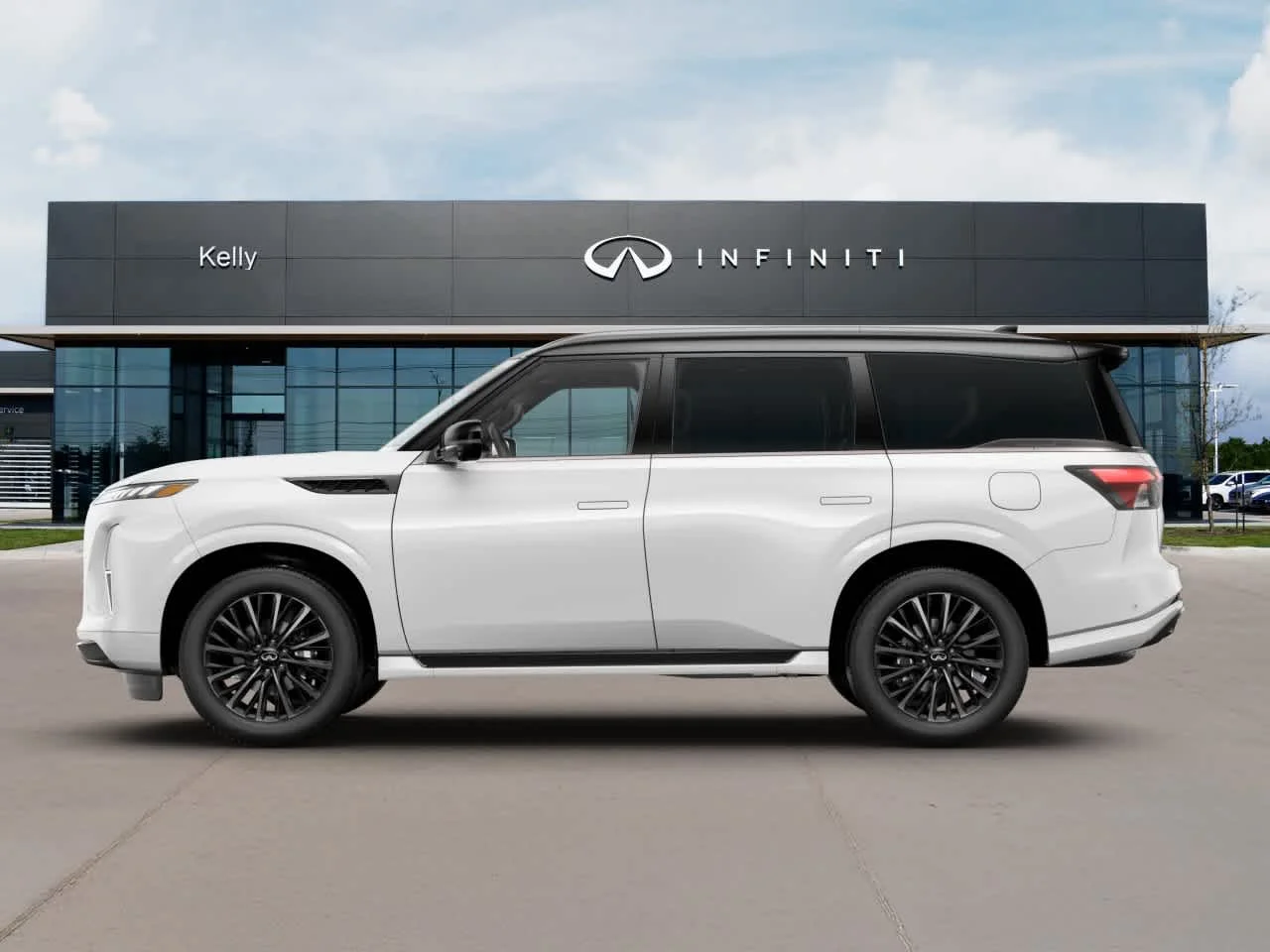 New 2027 Radiant White/Black Obsidian INFINITI Autograph 4WD image 3
