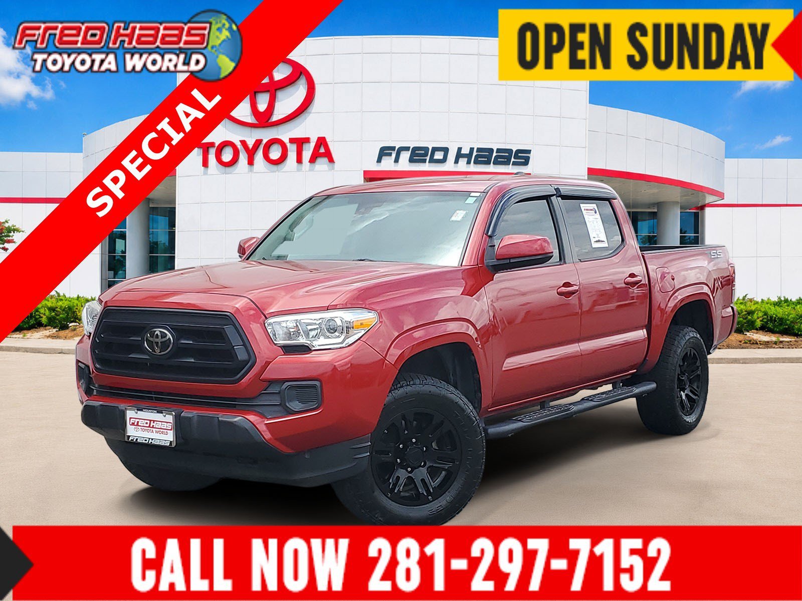 Certified Used 2022 Barcelona Red Metallic Toyota SR image 1