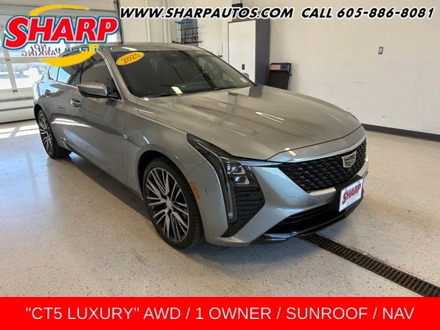 Used 2025 Silver Cadillac Premium Luxury image 1