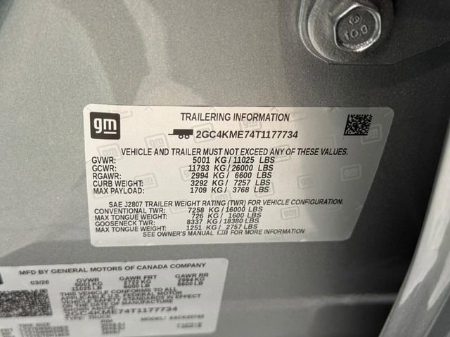 New 2026 Sterling Gray Metallic Chevrolet Custom image 10