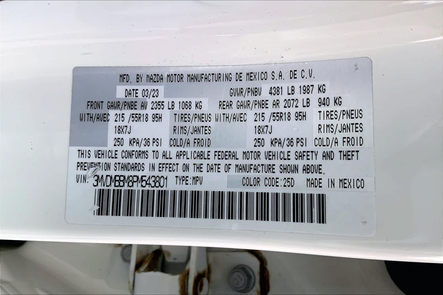 Used 2023 Snowflake White Pearl Mica Mazda 2.5 S Select Package image 35