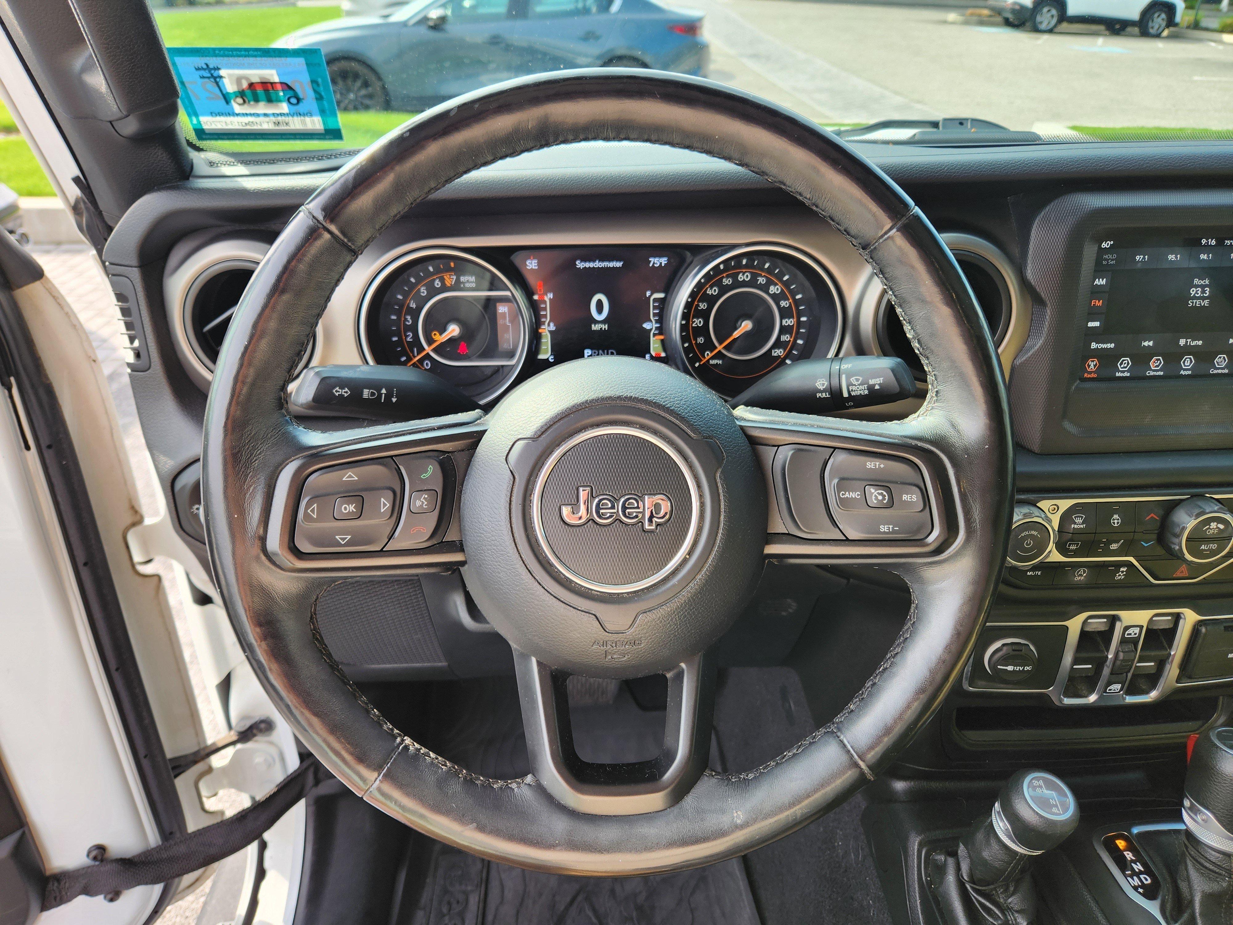Used 2020 Bright White Clearcoat Jeep Sport image 18