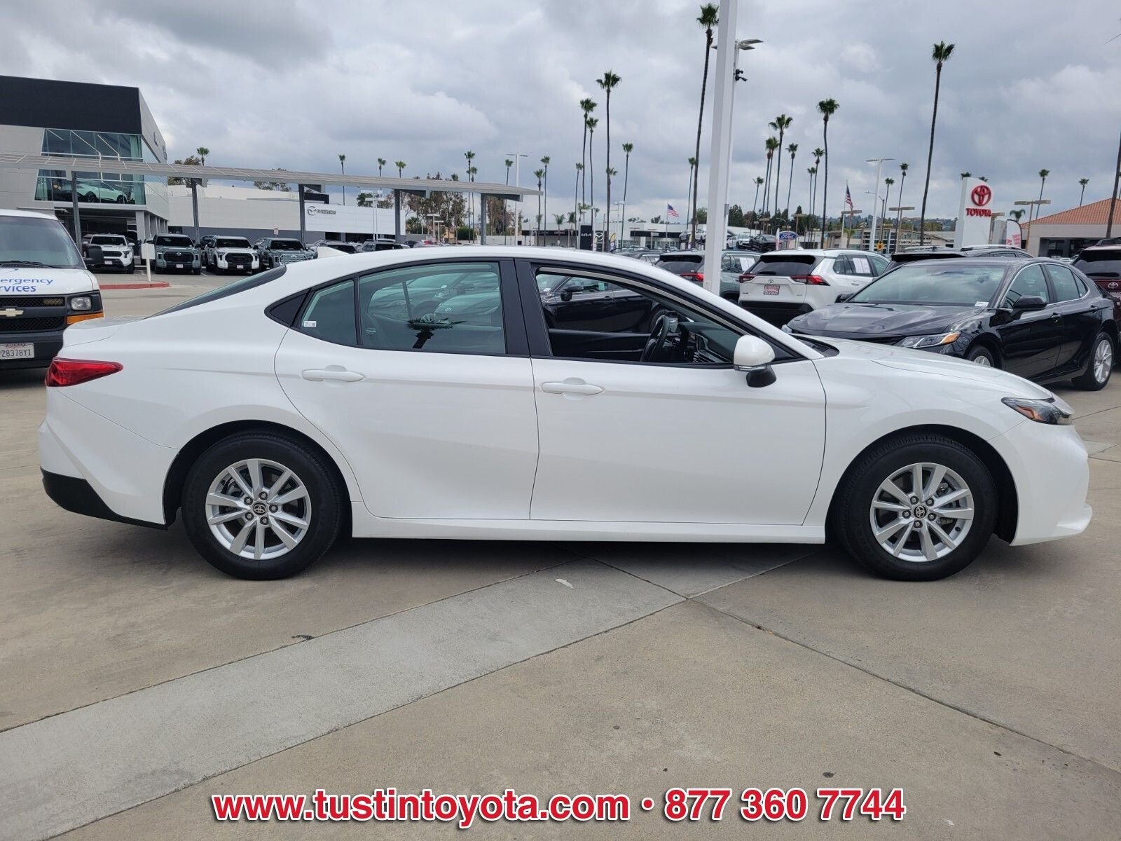 Certified Used 2025 White Toyota LE image 3