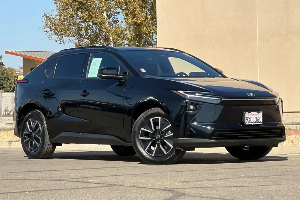 Certified 2026 Toyota bZ XLE with VIN JTMBCAEB1TA005058 for sale in Hanford, CA