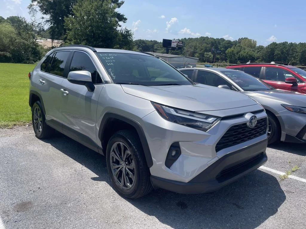 Used 2023 Silver Sky Metallic Toyota Hybrid XLE Premium image 2