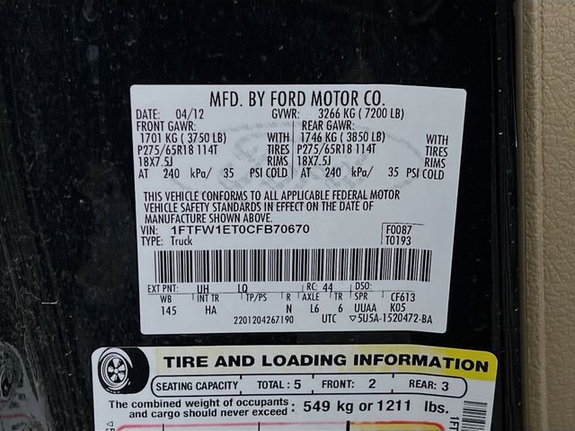 2012 Ford F-150 King Ranch - Photo 11