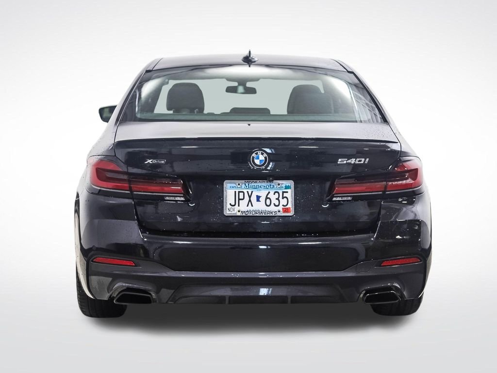 Certified Used 2023 Black Sapphire Metallic BMW 540i xDrive image 4