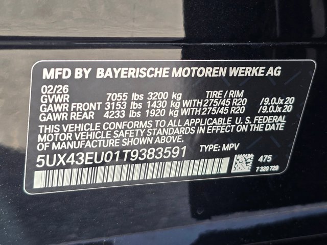 New 2026 Black Sapphire Metallic BMW xDrive50e image 63