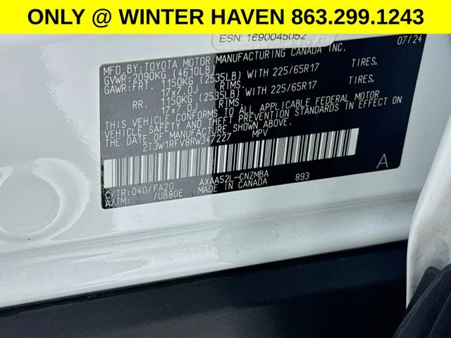 Used 2024 White Toyota XLE image 33