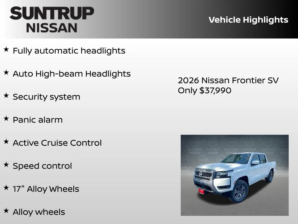 2026 Nissan Frontier SV - Photo 30