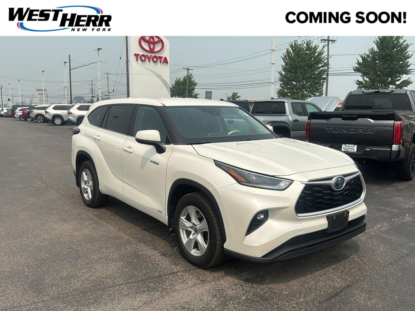 Used 2021 Blizzard Pearl Toyota Hybrid LE image 1