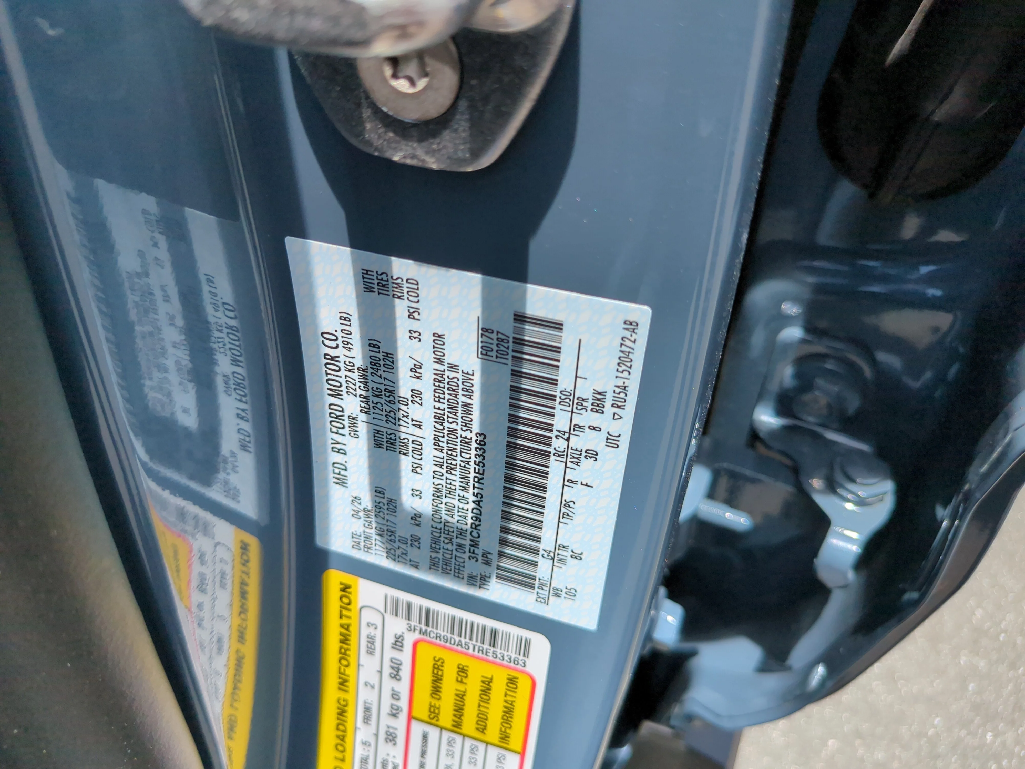 New 2026 Azure Gray Metallic Tri-Coat Ford Badlands® image 35