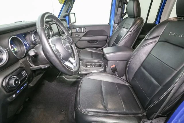 Used 2023 Blue Jeep Sahara 4xe image 39