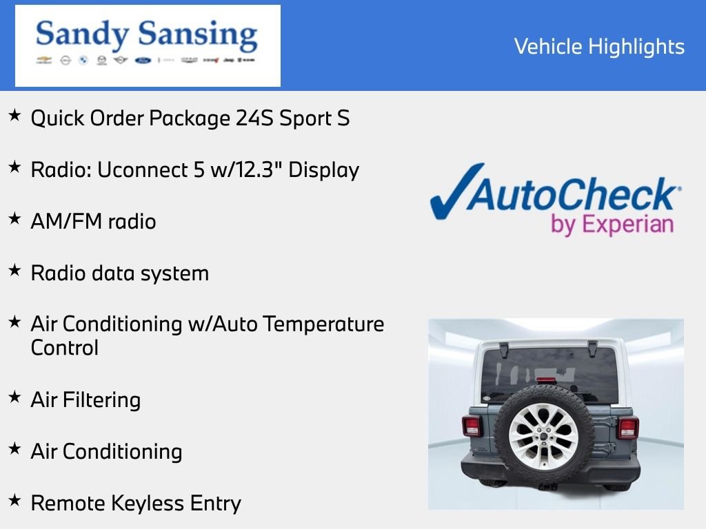 Used 2024 Gray Jeep Sport S image 7