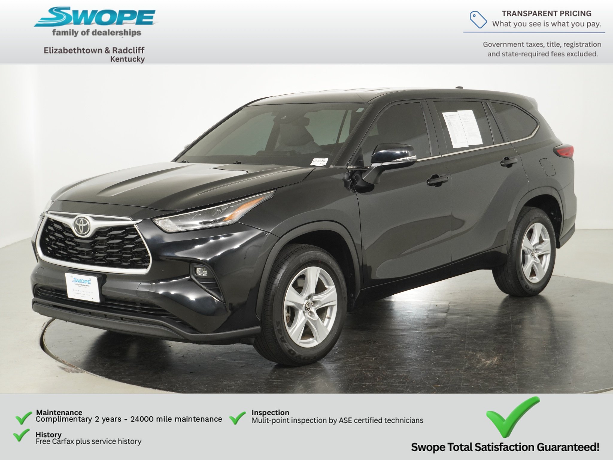 Used 2023 Midnight Black Metallic Toyota Hybrid LE image 8