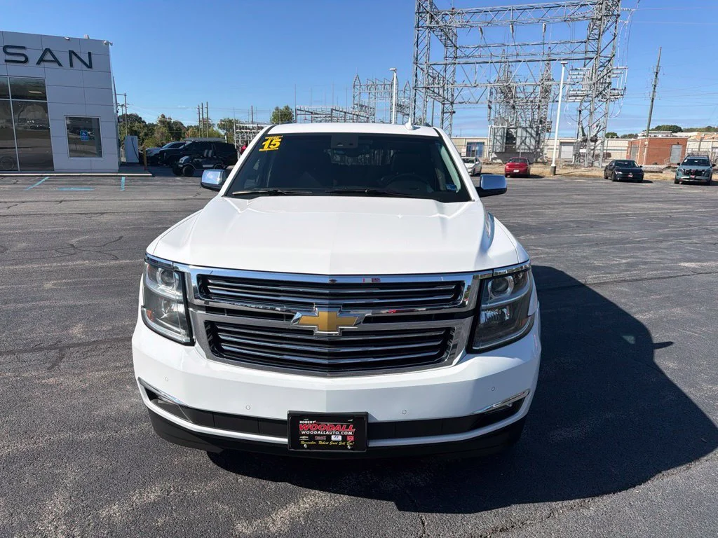 Used 2015 Chevrolet Tahoe LTZ with VIN 1GNSKCKC5FR724077 for sale in Danville, VA