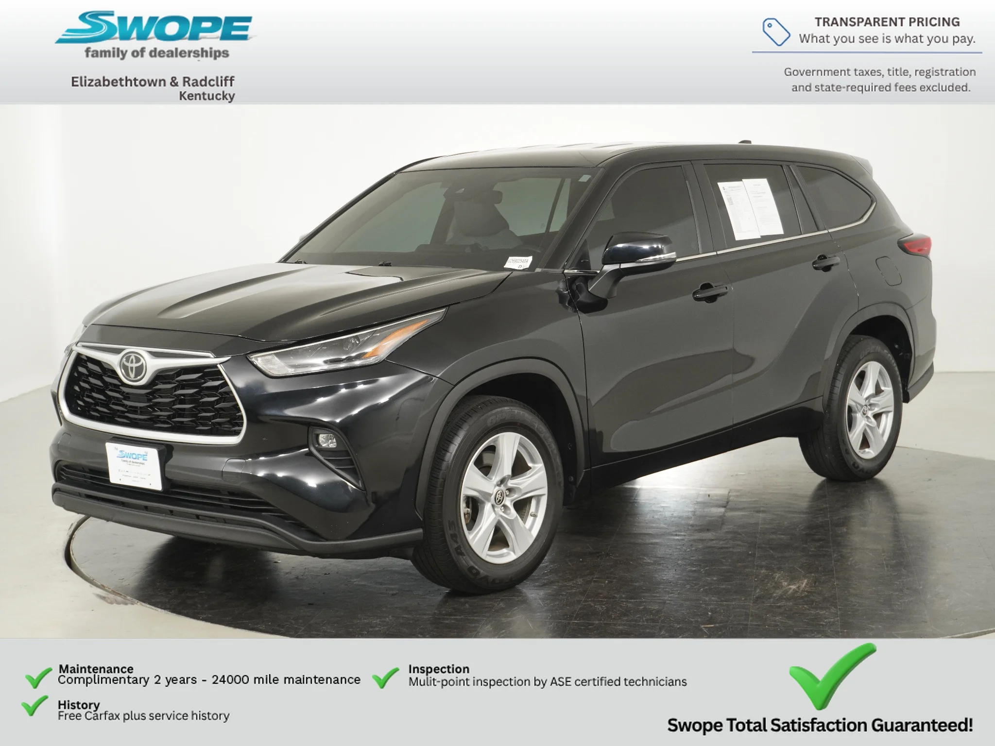 Used 2023 Midnight Black Metallic Toyota Hybrid LE image 8