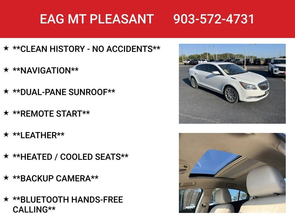Used 2016 White Buick Premium II Group image 4