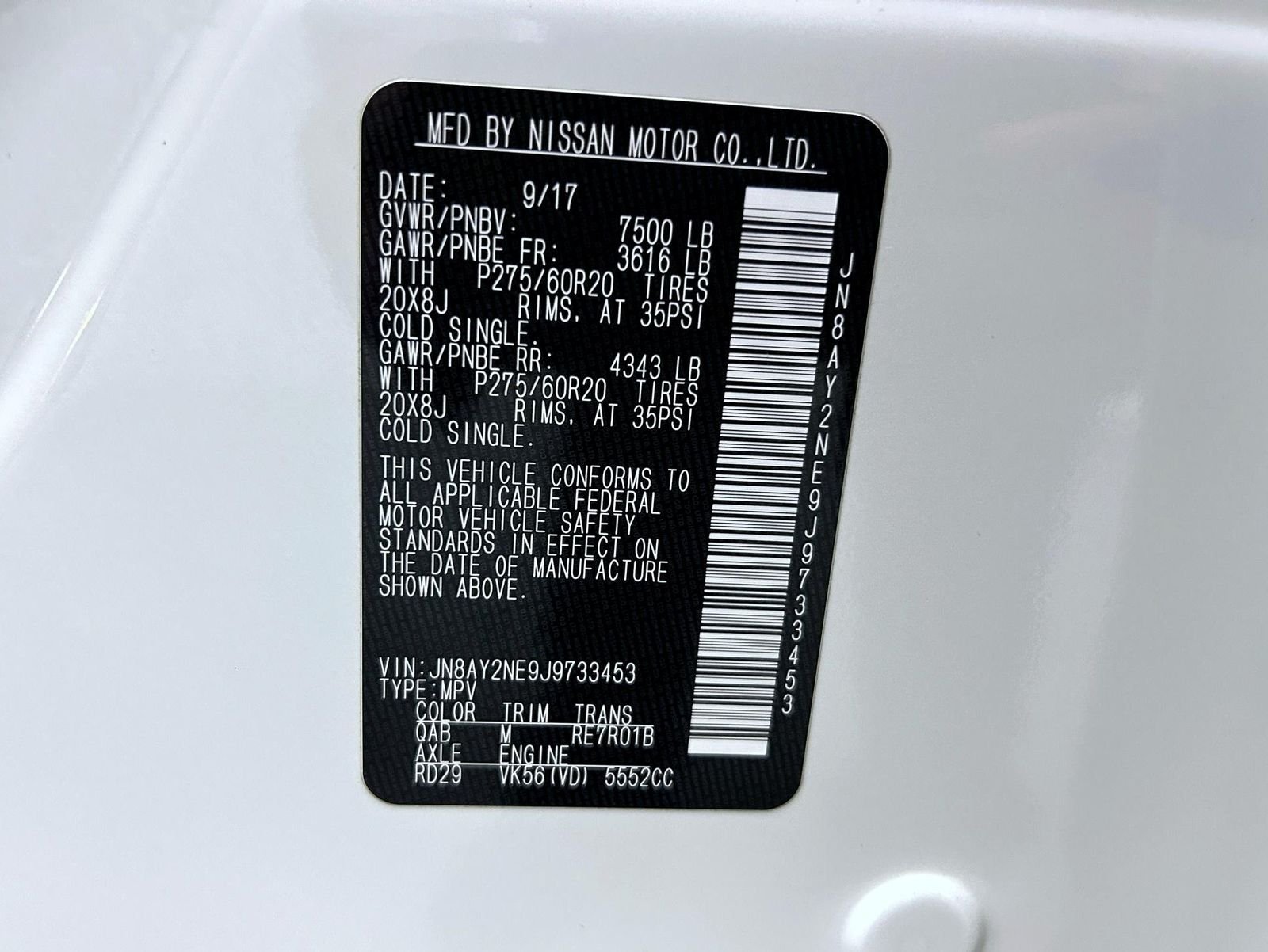 Used 2018 Pearl White Nissan Platinum image 26