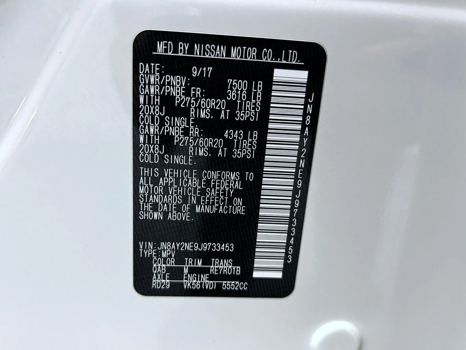 Used 2018 White Nissan Platinum image 26