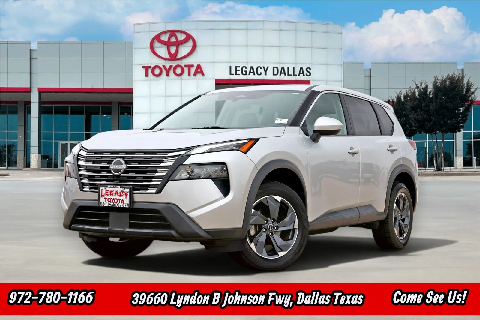 Used 2024 Silver Nissan SV image 1
