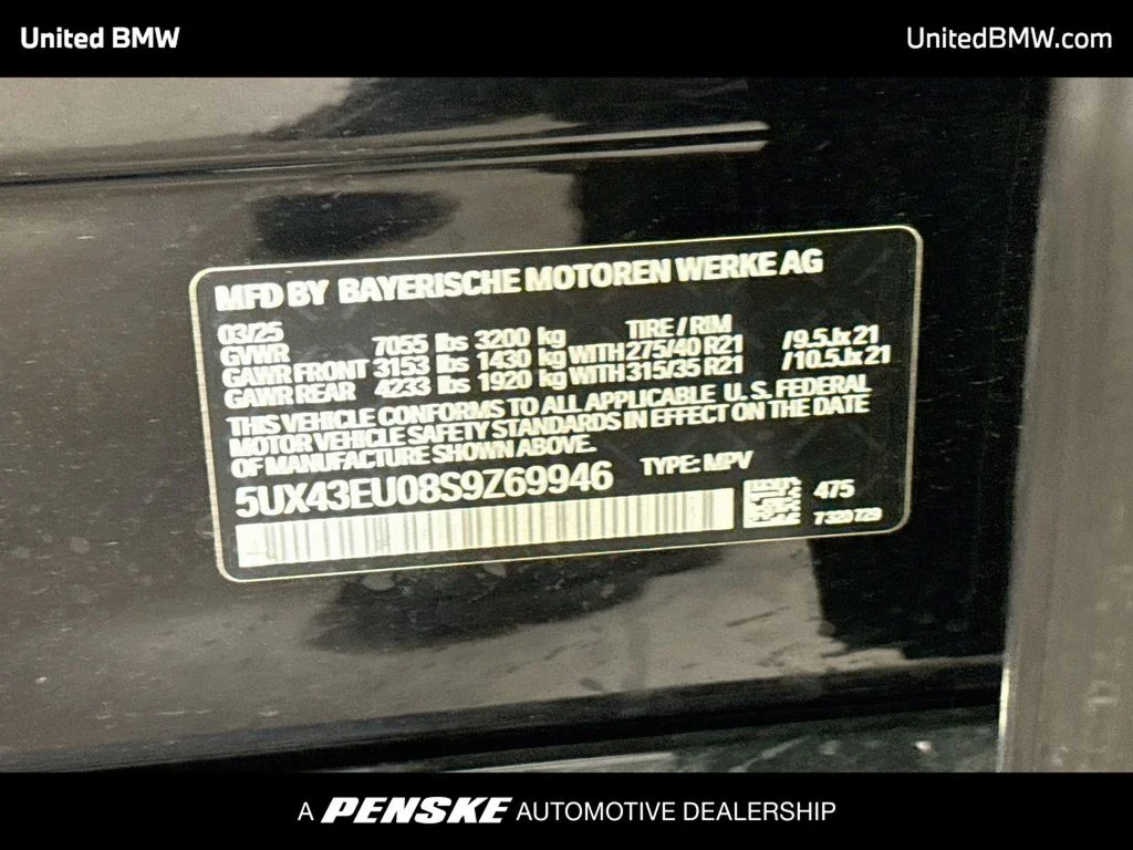 Certified Used 2025 Black Sapphire Metallic BMW xDrive50e image 22