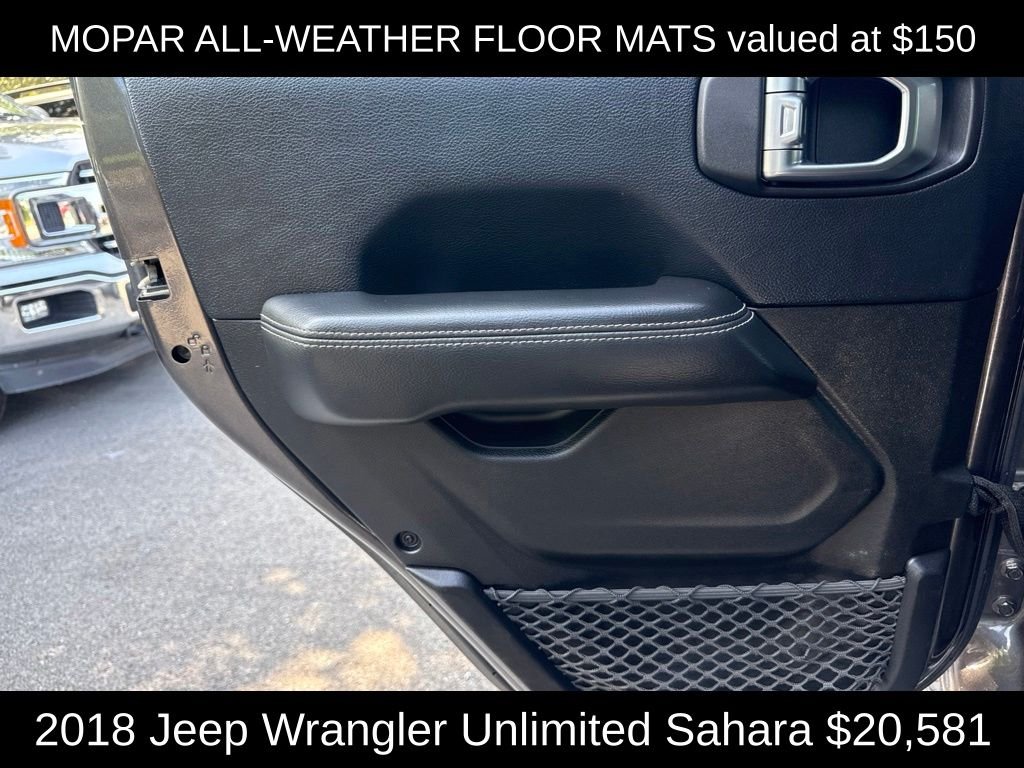 Used 2018 Crystal Metallic Jeep Unlimited Sahara image 14