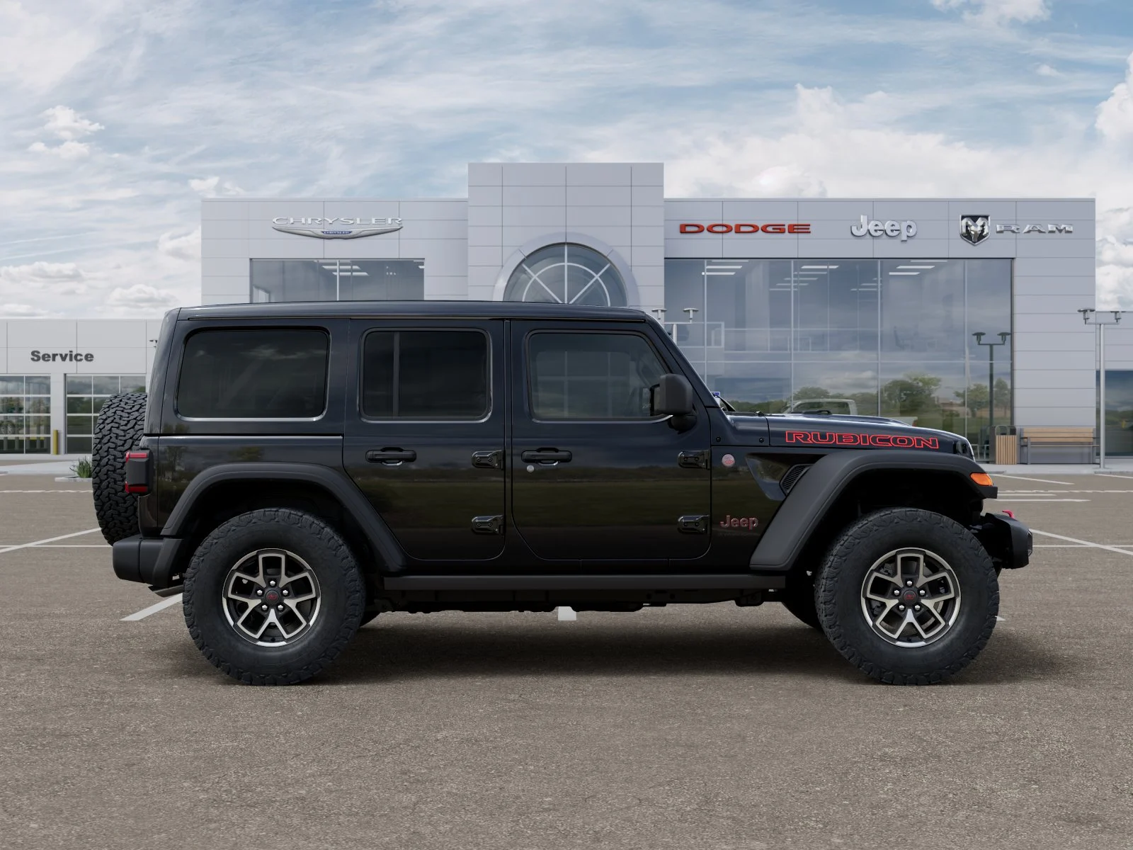 New 2025 Black Clear-Coat Exterior Paint Jeep Rubicon image 56