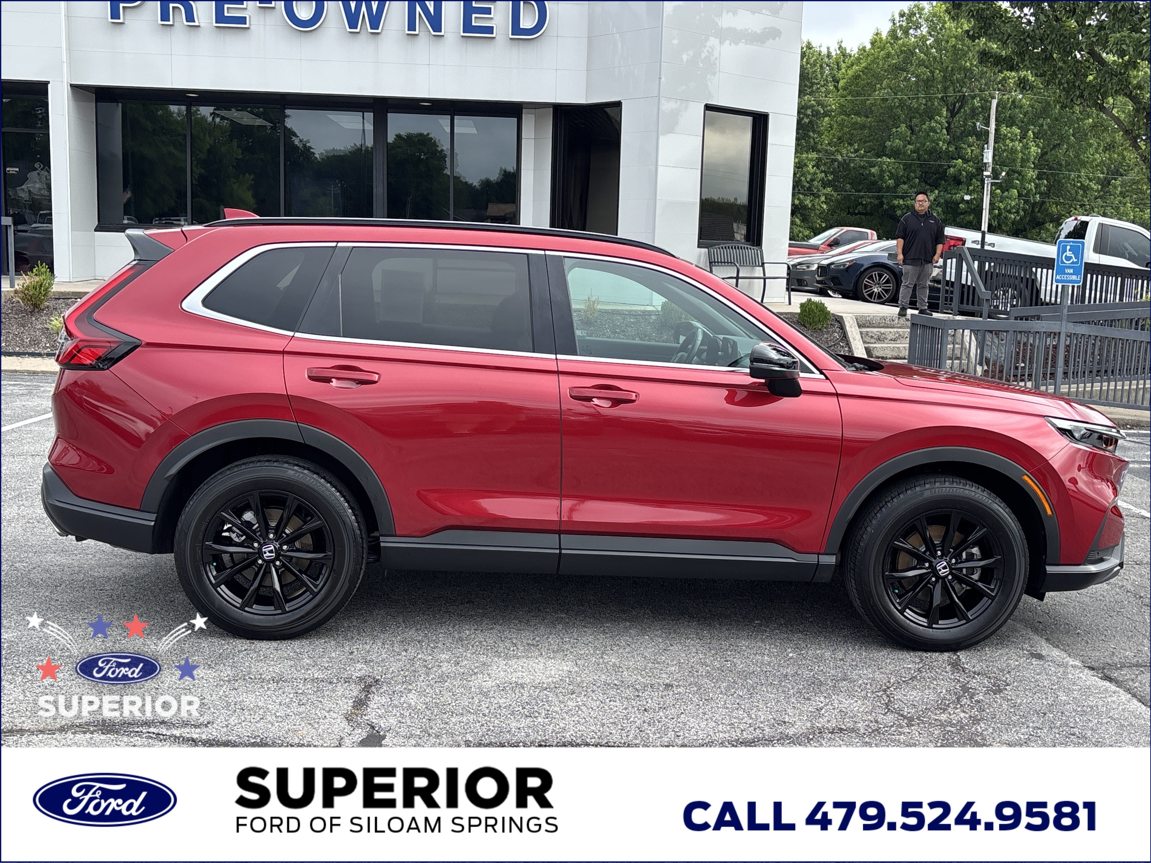 Used 2024 Red Honda Sport-L AWD image 2