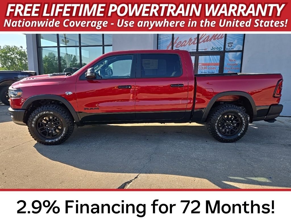 New 2026 Molten Red Pearl-Coat Exterior Paint RAM Rebel image 5