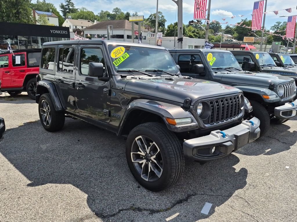 Used 2024 Gray Jeep Sport S 4xe image 3