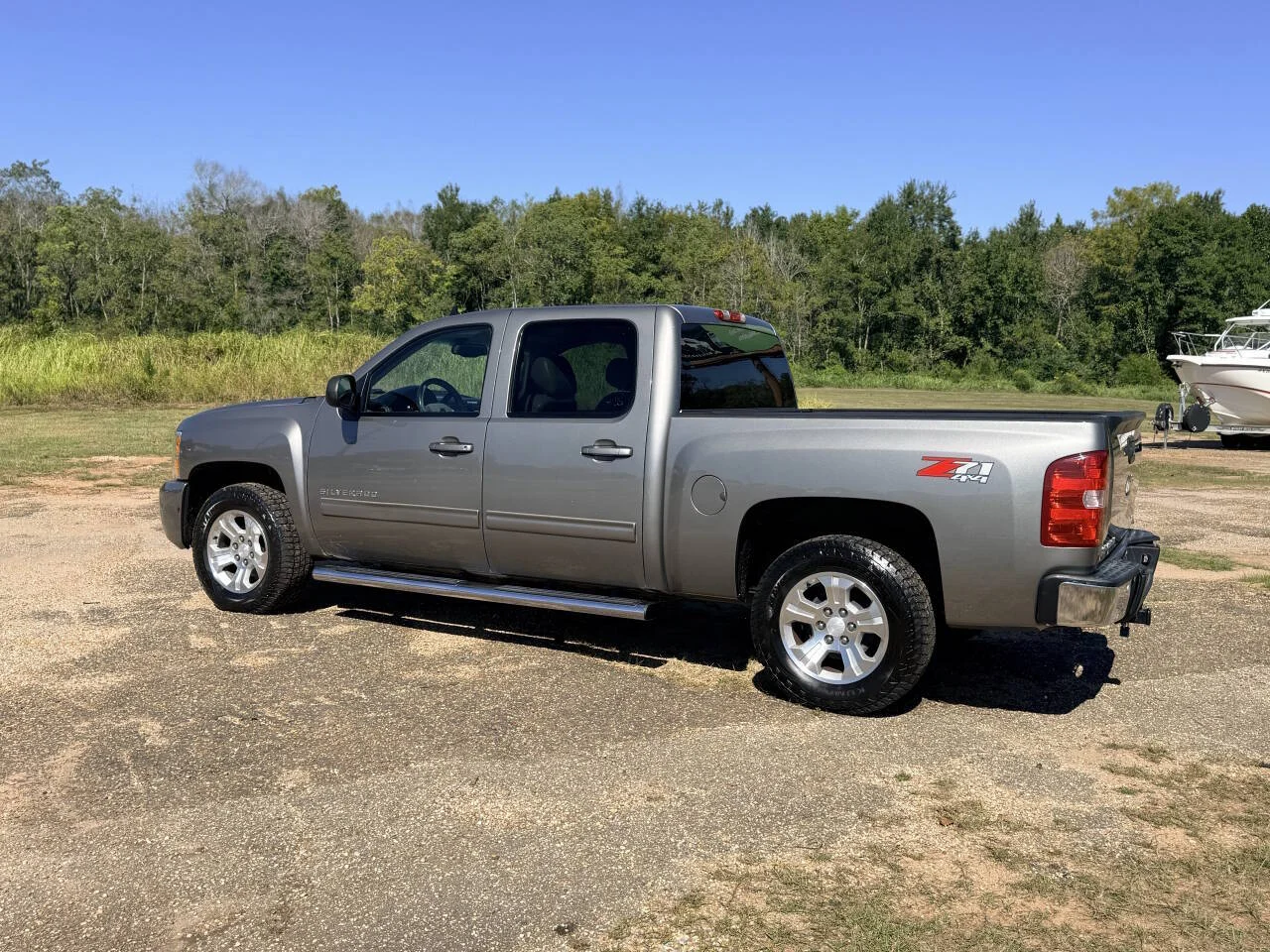 Used 2013 Gray Chevrolet LTZ 4x4 4dr Crew Cab 5.8 ft. SB image 3